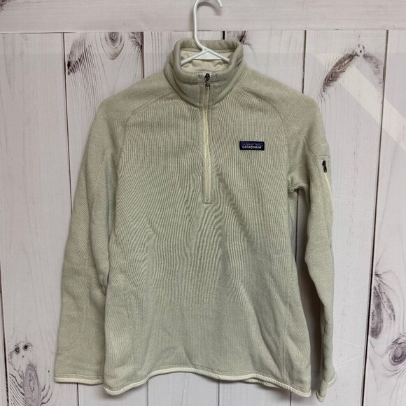 Patagonia Better Sweater 1/4-Zip Women’s Medium Birch White (Cream) EUC - Picture 1 of 10
